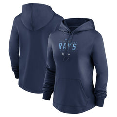 Tampa Bay Rays Nike Women's Authentic Collection Pregame Performance Pullover Hoodie - Navy - Nike Discount