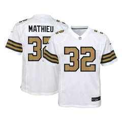 Nike Tyrann Mathieu New Orleans Saints Youth Game Jersey White