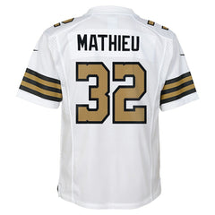Nike Tyrann Mathieu New Orleans Saints Youth Game Jersey White