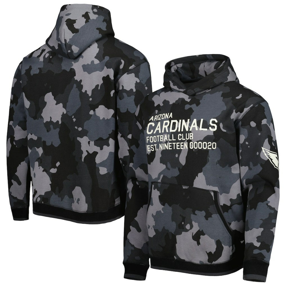 Arizona Cardinals The Wild Collective Camo Pullover Hoodie Black