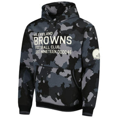 Cleveland Browns The Wild Collective Camo Pullover Hoodie Black