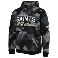 New Orleans Saints The Wild Collective Camo Pullover Hoodie Black