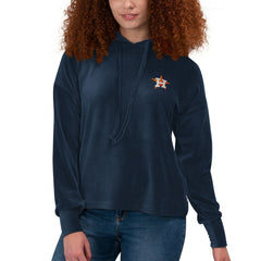 Houston Astros Touch Women's End Line Pullover Hoodie - Navy - MLB Discount