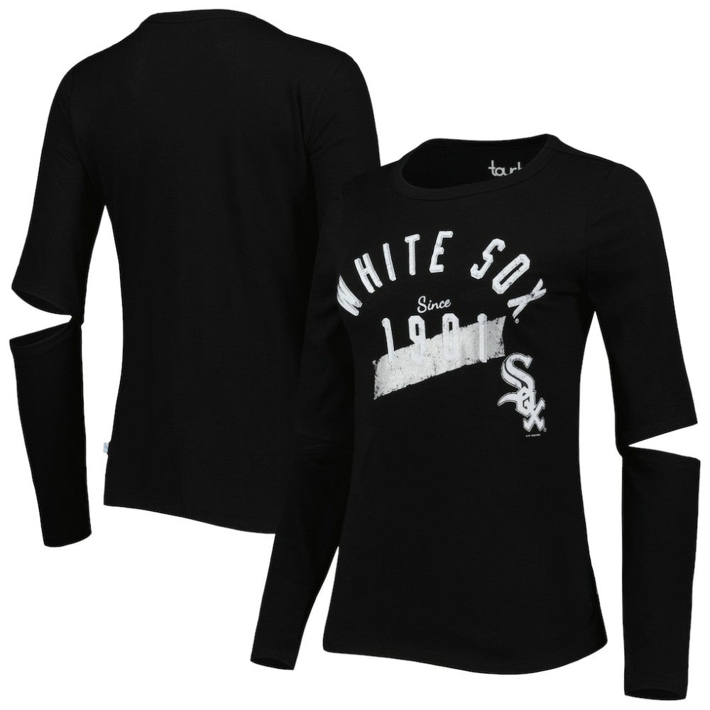 Chicago White Sox Touch Women's Formation Long Sleeve T-Shirt - Black - MLB Discount
