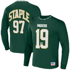 Green Bay Packers NFL x Staple Core Team Long Sleeve T-Shirt Hunter Green