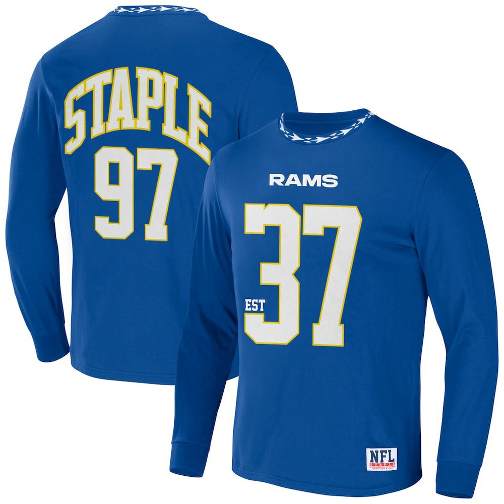 Los Angeles Rams NFL x Staple Core Team Long Sleeve T-Shirt Royal