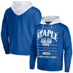 Indianapolis Colts NFL x Staple Throwback Vintage Wash Pullover Hoodie Blue
