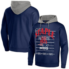 New England Patriots NFL x Staple Throwback Vintage Wash Pullover Hoodie Navy