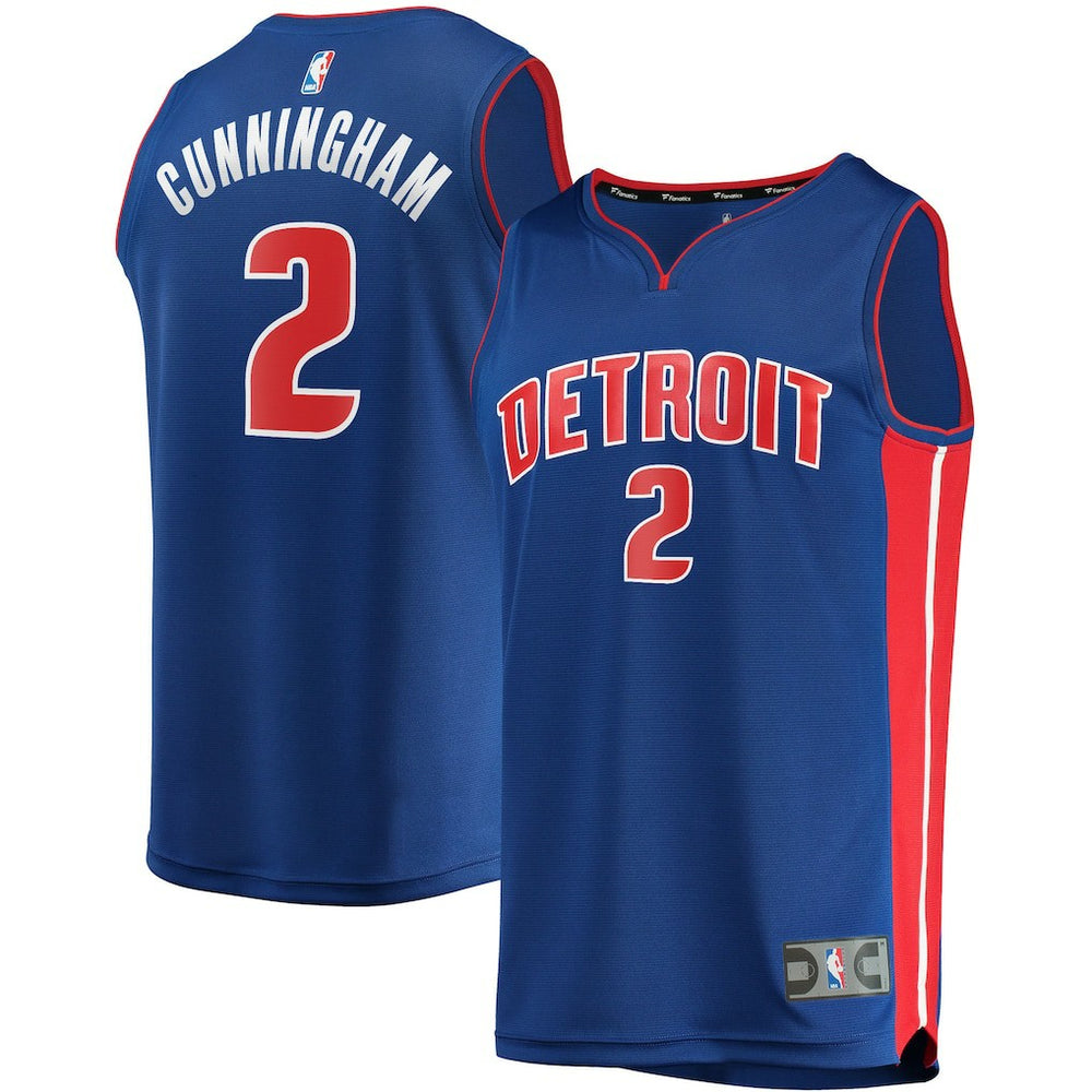 Cade Cunningham Detroit Pistons Fast Break Replica Jersey for sale Icon Editi- Blue | Fanatics Lifestyle