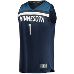 Anthony Edwards Minnesota Timberwolves 2021/22 Fast Break Replica Jersey Icon Edition Navy | Fanatics US