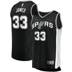 Tre Jones San Antonio Spurs Fast Break Replica Jersey Icon Edition Black | Fanatics Lifestyle