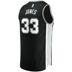 Tre Jones San Antonio Spurs Fast Break Replica Jersey Icon Edition Black | Fanatics Lifestyle