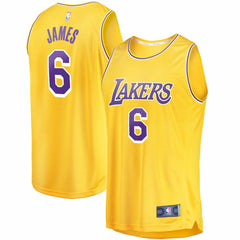 LeBron James Los Angeles Lakers 2021/22 Fast Break Replica Jersey Icon Edition Gold | Fanatics for sale
