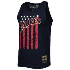 San Diego Padres Mitchell & Ness Cooperstown Collection Stars and Stripes Tank Top - Navy - Mitchell & Ness Lifestyle