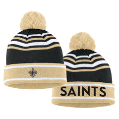 New Orleans Saints WEAR by Erin Andrews Women's Colorblock Cuffed Knit Hat with Pom and Scarf Set Black