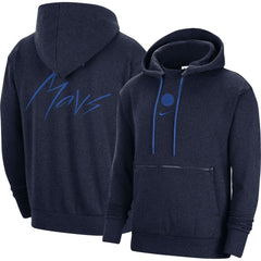 Dallas Mavericks Courtside Versus Flight Pullover Hoodie for sale Heather Navy | Nike outlet