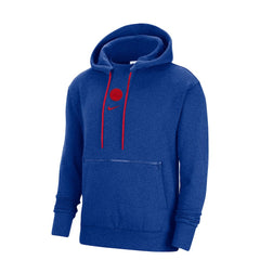 Philadelphia 76ers Courtside Versus Flight Pullover Hoodie Heather Royal | Nike Near Me
