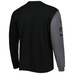 Chicago Bulls Courtside Versus Flight MAX90 Long Sleeve T-Shirt for sale Black | Nike