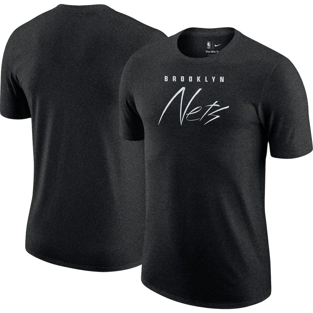 Brooklyn Nets Courtside Versus Flight Max90 T-Shirt Heather Black | Nike US