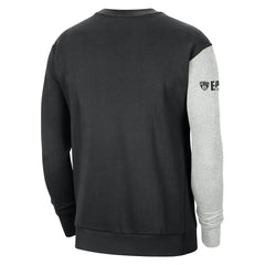 Brooklyn Nets Courtside Versus Force & Flight Pullover Sweatshirt Black/Heather Gray | Nike for sale
