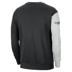 New York Knicks Courtside Versus Force & Flight Pullover Sweatshirt Black/Heather Gray | Nike Near Me