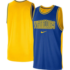 Golden State Warriors Courtside Versus Force Split DNA Performance Mesh Tank Top for sale Royal/Gold | Nike for sale