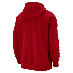 Philadelphia 76ers Courtside Versus Stitch Split Pullover Hoodie Red | Nike discount