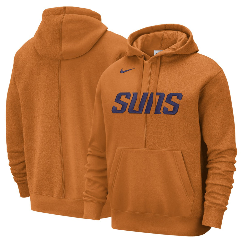 Phoenix Suns Courtside Versus Stitch Split Pullover Hoodie Orange | Nike for sale