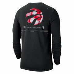 Toronto Raptors Essential Air Traffic Control Long Sleeve T-Shirt Black | Nike Lifestyle