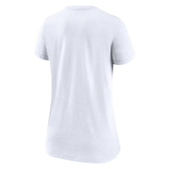 Nike Washington Commanders Women's Hometown Collection Tri-Blend V-Neck T-Shirt White