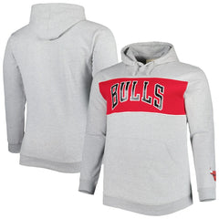 Chicago Bulls Big & Tall Wordmark Pullover Hoodie for sale Heather Gray | Fanatics Near Me
