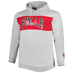 Chicago Bulls Big & Tall Wordmark Pullover Hoodie for sale Heather Gray | Fanatics Near Me