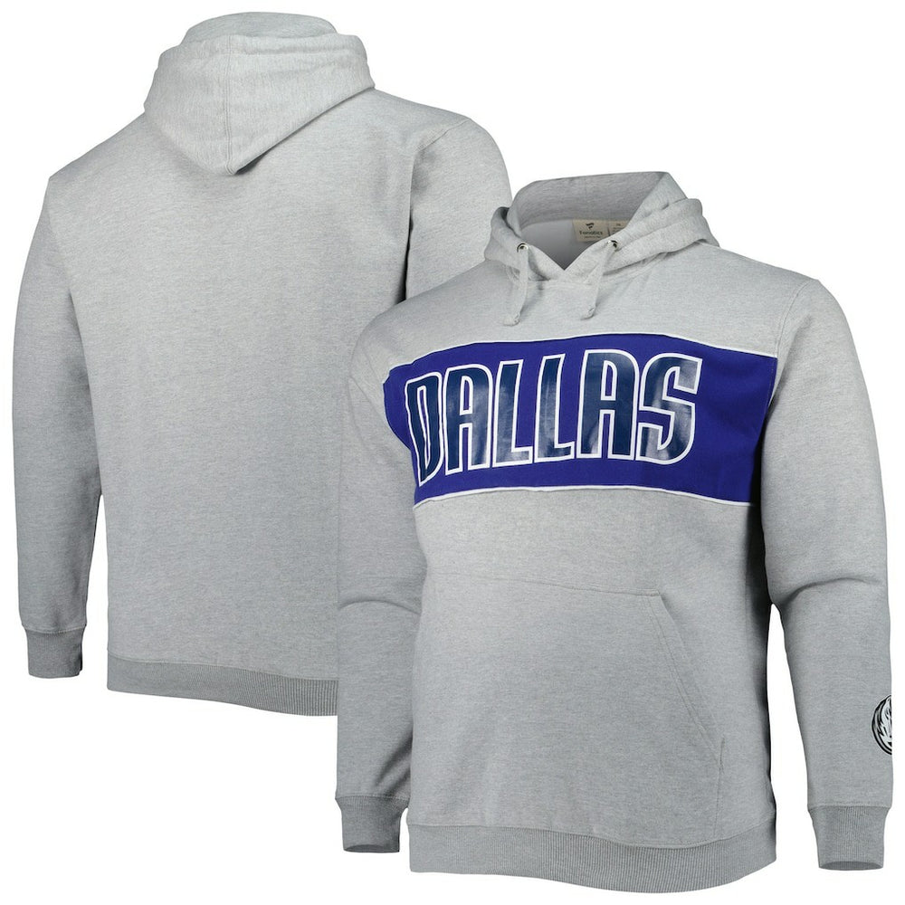 Dallas Mavericks Big & Tall Wordmark Pullover Hoodie for sale Heather Gray | Fanatics outlet
