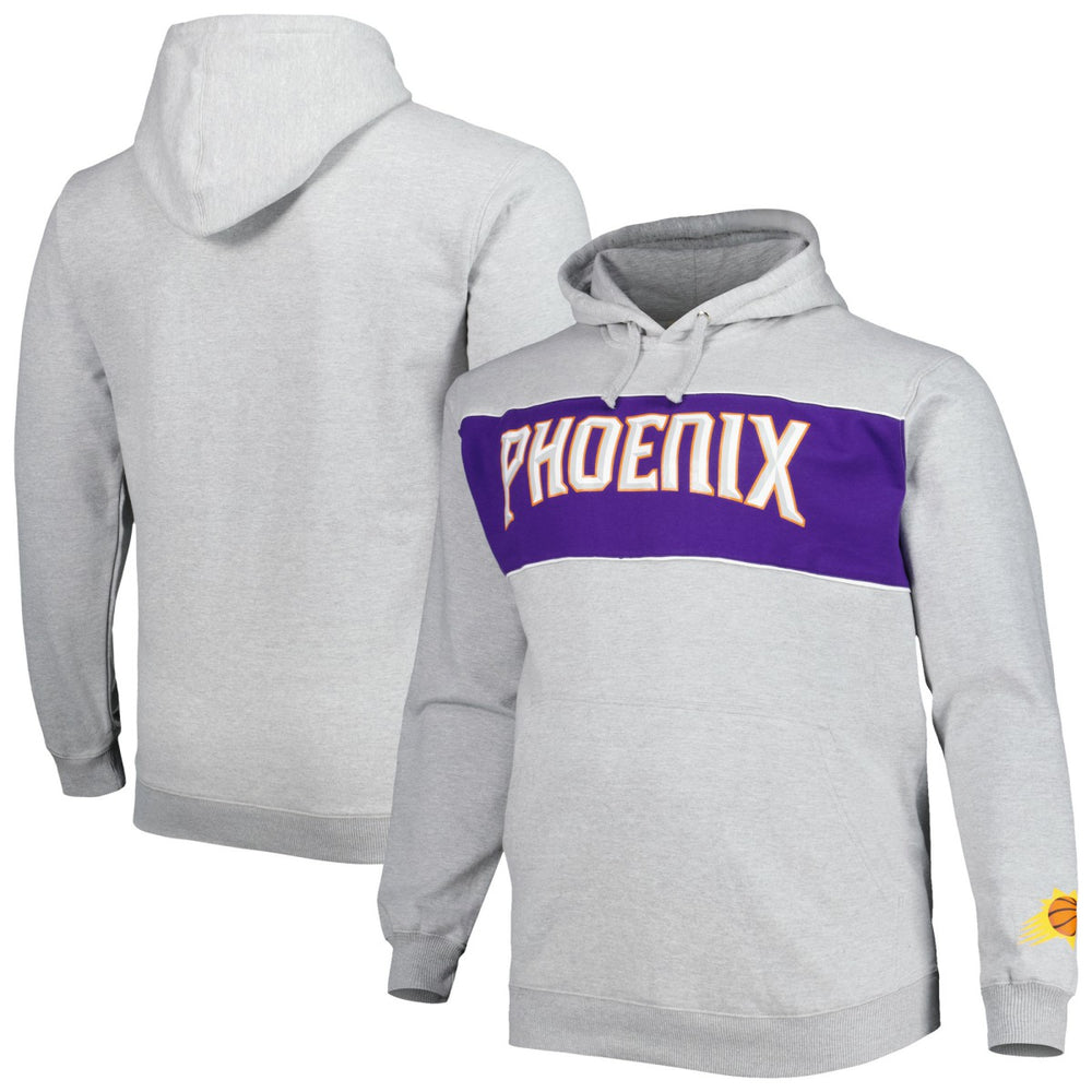 Phoenix Suns Big & Tall Wordmark Pullover Hoodie Heather Gray | Fanatics Near Me