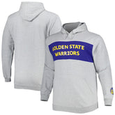 Golden State Warriors Big & Tall Wordmark Pullover Hoodie for sale Heather Gray | Fanatics outlet