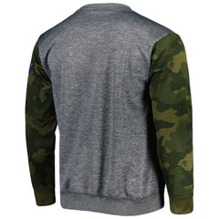 Philadelphia 76ers Camo Stitched Sweatshirt Heather Charcoal | Fanatics for sale