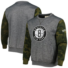 Brooklyn Nets Camo Stitched Sweatshirt Heather Charcoal | Fanatics Near Me