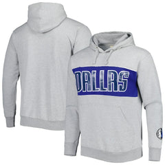 Dallas Mavericks Wordmark French Terry Pullover Hoodie for sale Heather Gray | Fanatics discount
