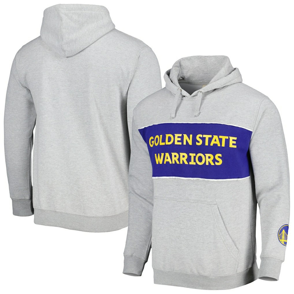 Golden State Warriors Wordmark French Terry Pullover Hoodie for sale Heather Gray | Fanatics