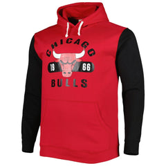 Chicago Bulls Big & Tall Bold Attack Pullover Hoodie Red/Black | Fanatics discount