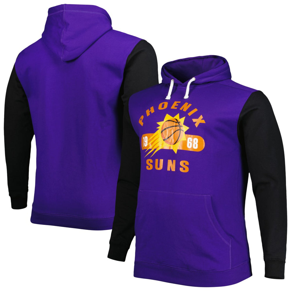 Phoenix Suns Big & Tall Bold Attack Pullover Hoodie Purple/Black | Fanatics for sale