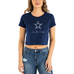 Dallas Cowboys New Era Women's Historic Champs T-Shirt Navy