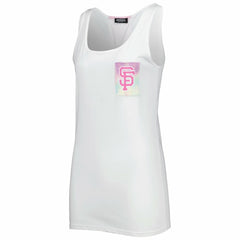 San Francisco Giants Refried Apparel Women's Tie-Dye Tank Top - White - MLB Lifestyle