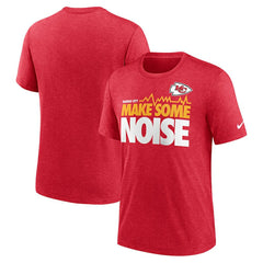 Nike Kansas City Chiefs Local Tri-Blend T-Shirt Heathered Red