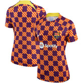Barcelona Women's 2022/23 Pre-Match Raglan Performance Top Yellow - Nike for sale