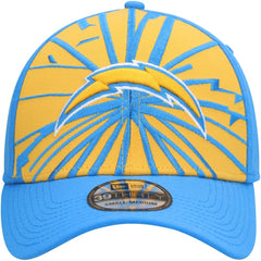 Los Angeles Chargers New Era Shattered 39THIRTY Flex Hat Gold/Powder Blue