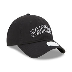 New Orleans Saints New Era Women's Collegiate 9TWENTY Adjustable Hat Black