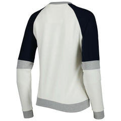 Tennessee Titans Antigua Women's Avenue Raglan Pullover Sweatshirt Cream/Navy