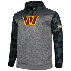 Fanatics Washington Commanders Big & Tall Camo Pullover Hoodie Heather Charcoal