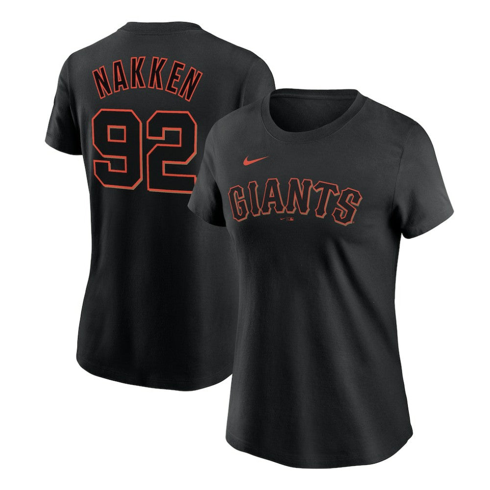 Alyssa Nakken San Francisco Giants Nike Women's Name & Number T-Shirt - Black - Nike Sale